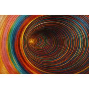 De Moderne Trechter – Hypnotiserend abstract schilderij foto 2