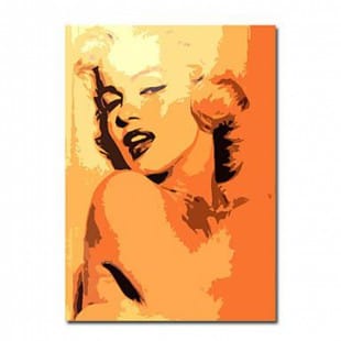 Schilderij Marilyn Monroe in bruin foto 1