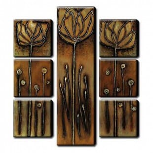Schilderij Bloem 7 luik foto 1