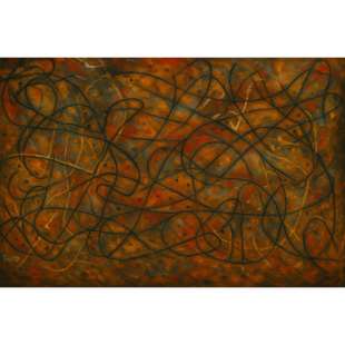 Abstract Schilderij betaalbare-kunst - Kopen foto 1