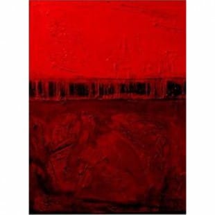 Schilderij Modern Abstract Rood - Kopen foto 1