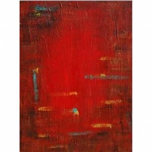 Nieuw Schilderij modern rood abstract - Te Koop | Kunst voor in huis AY-77