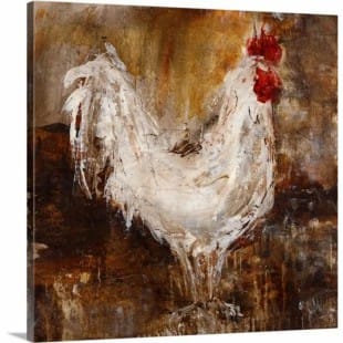 Dieren Schilderij abstracte Kip - Kopen foto 1