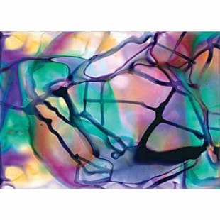 Abstract schilderij aurora borealis - Kopen foto 1