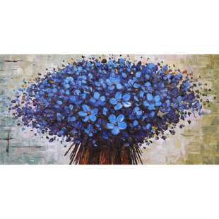 Bloemen Schilderij bloemenpracht blauw - Kopen foto 2