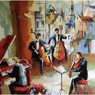 Schilderij de muzikanten - Online Kopen foto 4