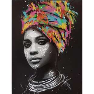 afrikaans modern pop art schilderij - Kopen foto 1