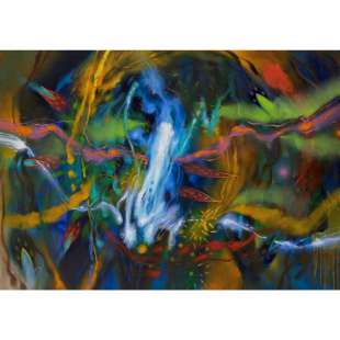Abstract Modern schilderij de grid - Kopen foto 1