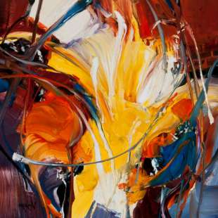 Ongekend Abstract modern olieverf schilderij Gorda | Kunst voor in huis GZ-66