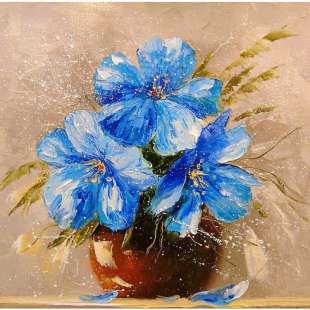 Oordeel Redding Chromatisch Schilderij bloemen in een potje | Kunst voor in huis