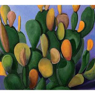 Olieverf schilderij Cactus foto 3