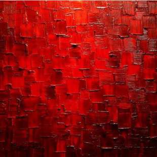 Modern schilderij rode blokken - Kopen foto 1