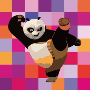 Pop art schilderij Kung Fu Panda - Kopen foto 1