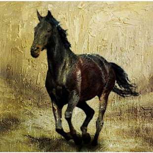 Schilderij Springend paard - Te koop foto 3
