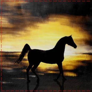 Schilderij van Rennend paard - Te koop foto 1