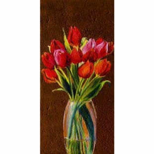 Bloemenschilderij Parkiettulpen - Kopen foto 1