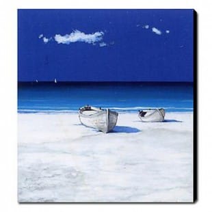 Olieverf schilderij Spaanse Strand foto 1