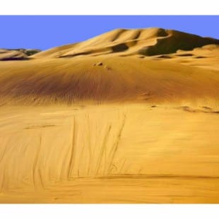 Olieverf schilderij Woestijn foto 1