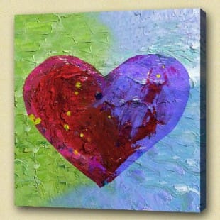 Olieverf schilderij hartstochtelijkheid Kopen foto 1