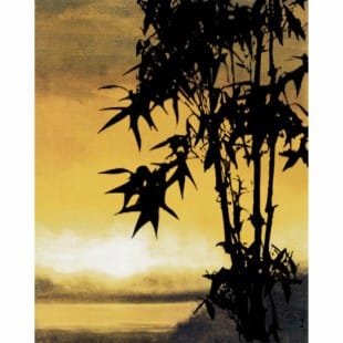 Olieverf schilderij Aziatische Bamboe foto 1