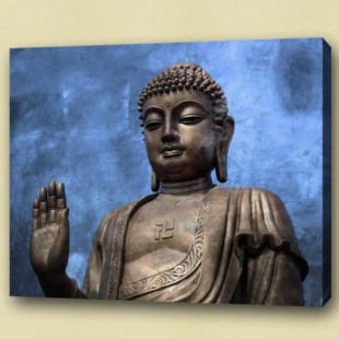 Olieverf schilderij Boeddha Tot foto 1