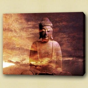 Boeddha schilderij Lura - Olieverf op Canvas foto 1