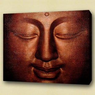 Olieverf schilderij Boeddha Nam foto 1
