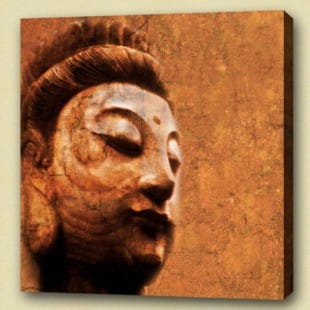 Olieverf schilderij Boeddha Ban foto 1