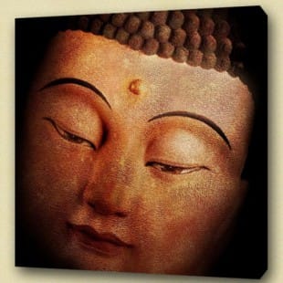 Olieverf schilderij Boeddha Mausac foto 1