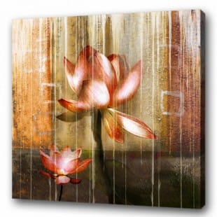 Olieverf schilderij waterlelie foto 1
