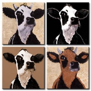 Koeien schilderij Berta
