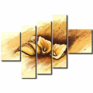 Olieverf schilderij kelkbloem foto 1