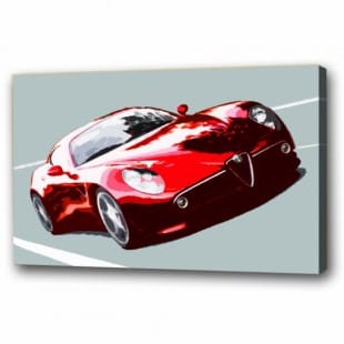 Olieverf schilderij Alfa Romeo C8 foto 1