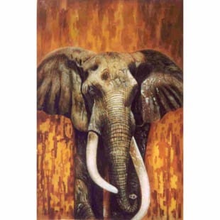 Dieren Schilderij Olifant VIII - Te Koop foto 1