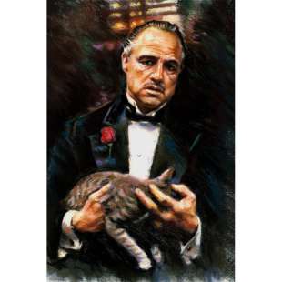 Schilderij Marlon Brando Godfather - Kopen foto 2