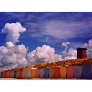 Olieverf Schilderij Strand Domburg foto 1