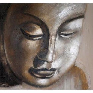 Schilderij Boeddha het Gezicht foto 1